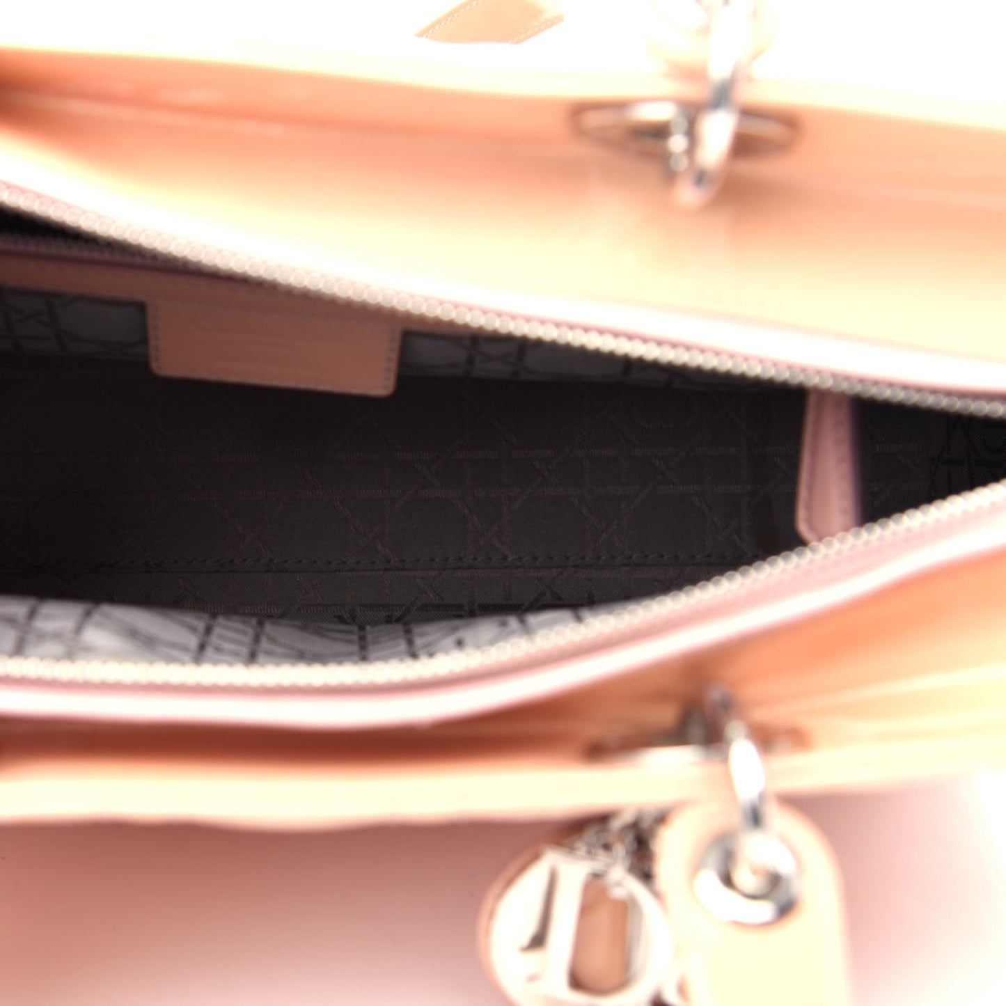 Patent Cannage Large Lady Dior Light Pink