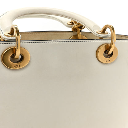 Christian Dior Calfskin Wheel of Fortune Medium Lady Dior Off White 19 of 20