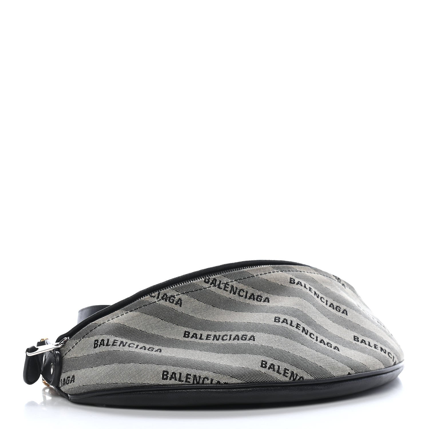 Balenciaga Canvas Jacquard Diagonal Allover Logo XS Souvenir Belt Bag Gris 3 of 9
