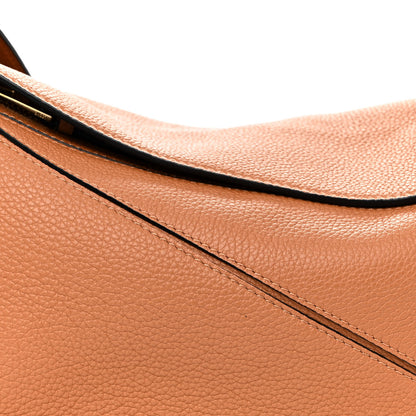 Loewe Grained Calfskin Small Puzzle Bag Tan 7 of 10