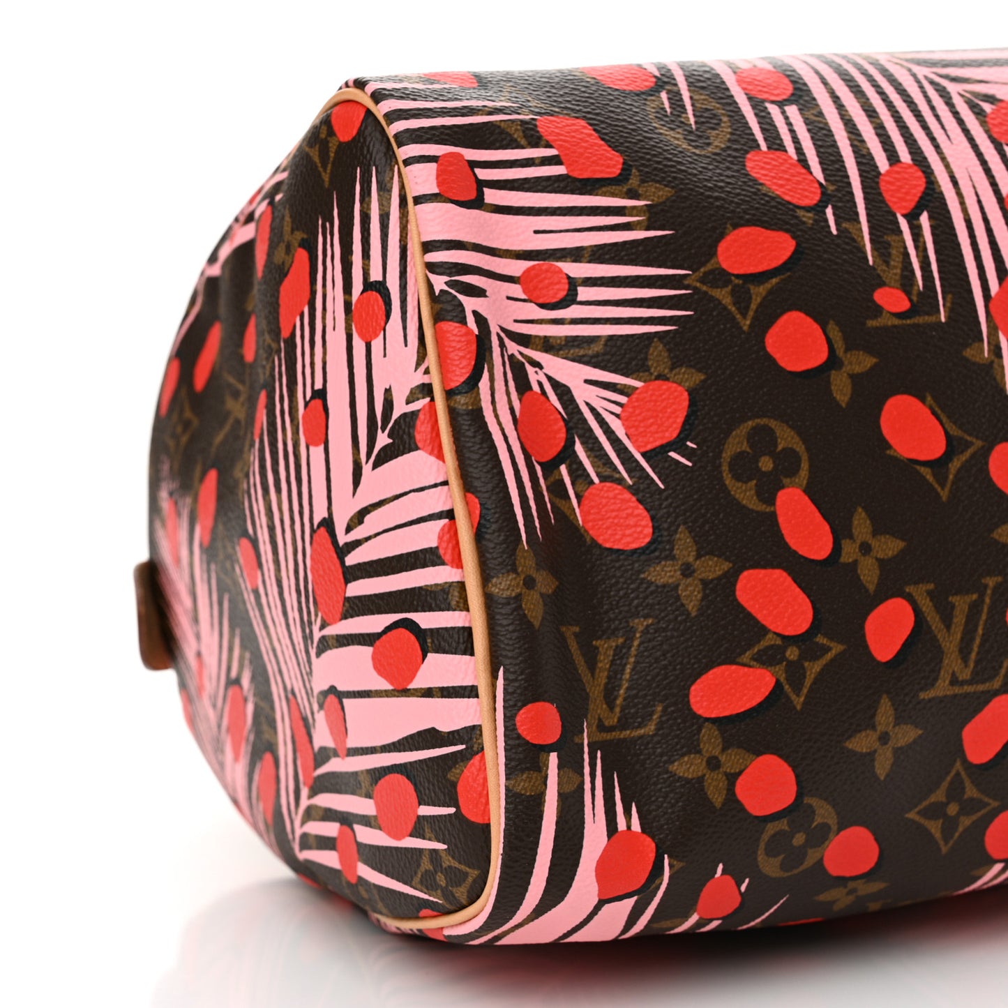 Monogram Jungle Dots Speedy 30 Sugar Pink Poppy