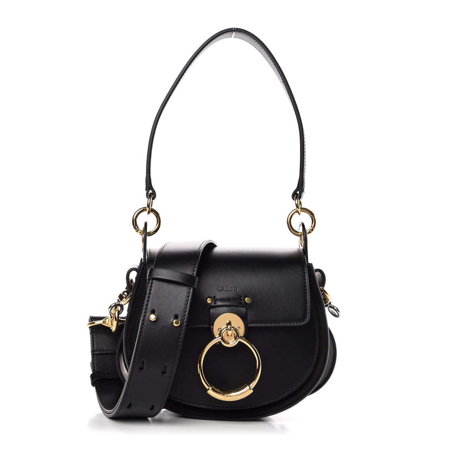 Calfskin Small Tess Bag Black