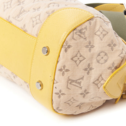 Louis Vuitton Monogram Denim Pochette Round Yellow 4 of 8