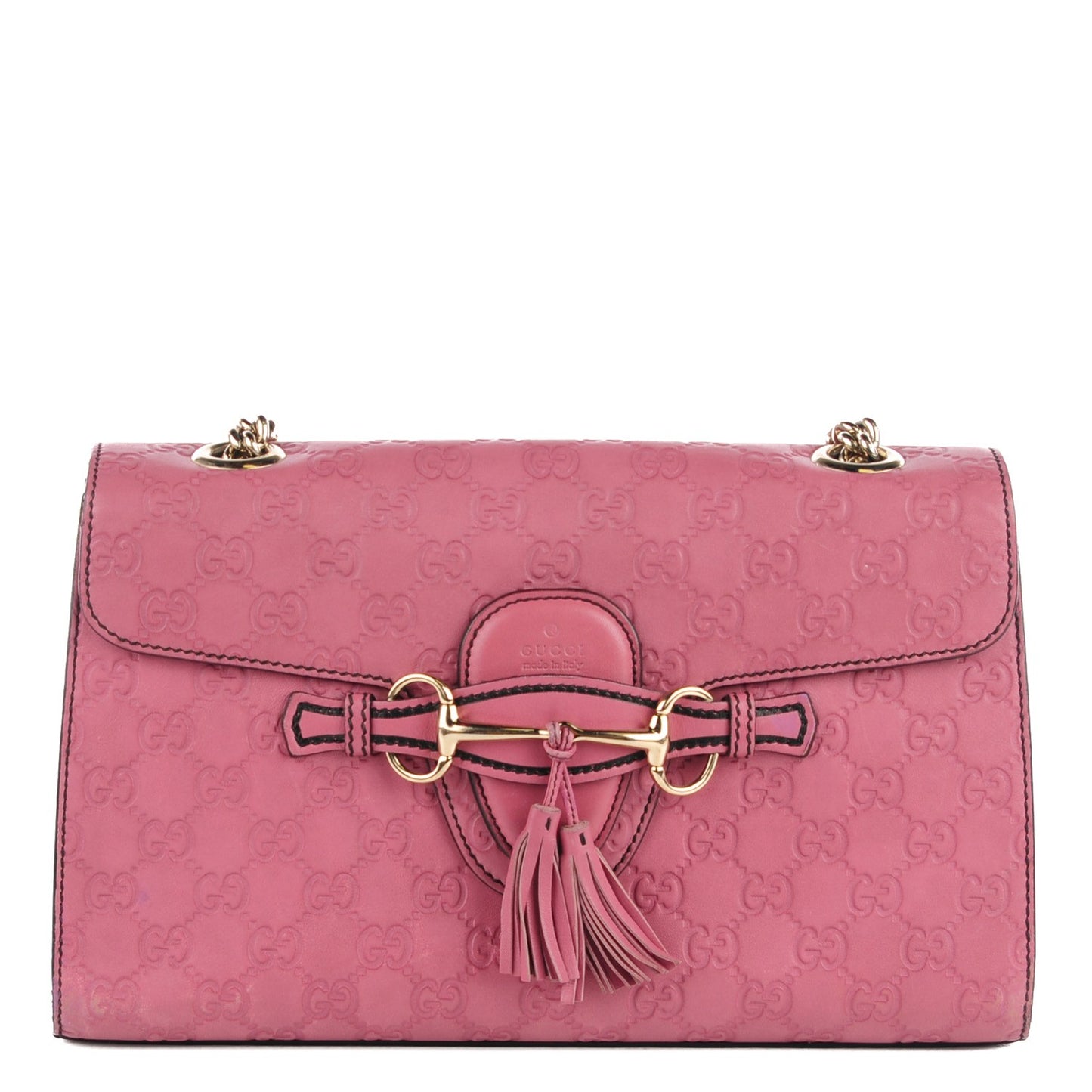 Guccissima Medium Emily Chain Shoulder Bag Dark Pink