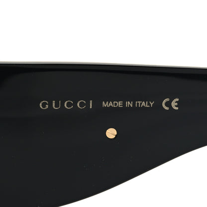 Gucci Oversized Aviator Sunglasses GG0152S Black 5 of 7