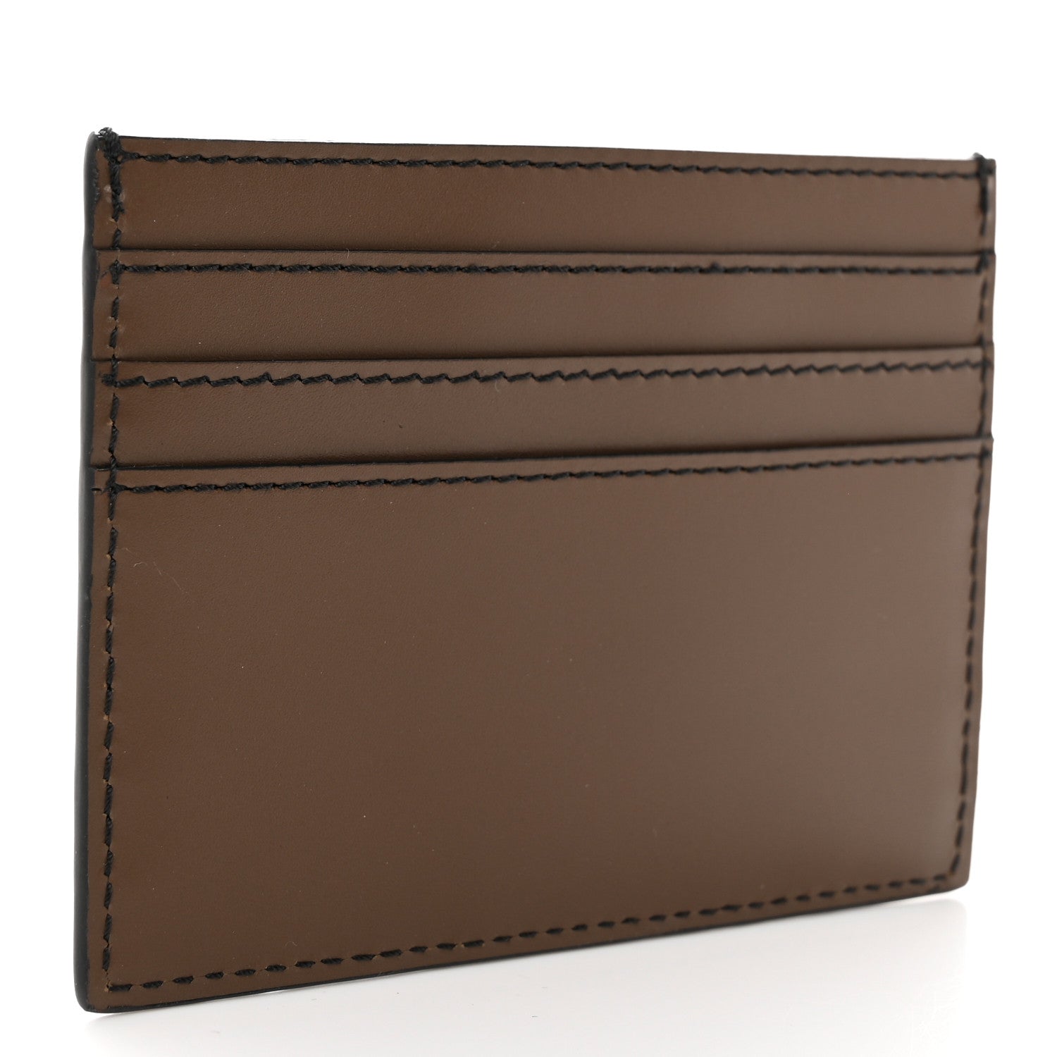 Fendi Vitello Cruise Bi-Color FF 1974 Embossed Card Holder Maya Black 3 of 7