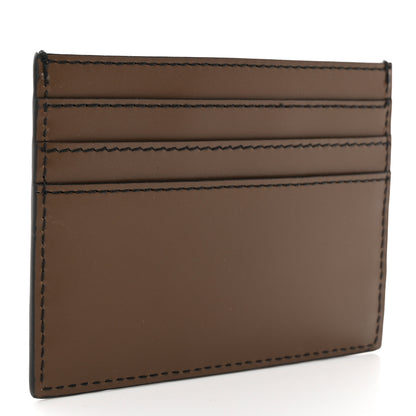 Fendi Vitello Cruise Bi-Color FF 1974 Embossed Card Holder Maya Black 3 of 7
