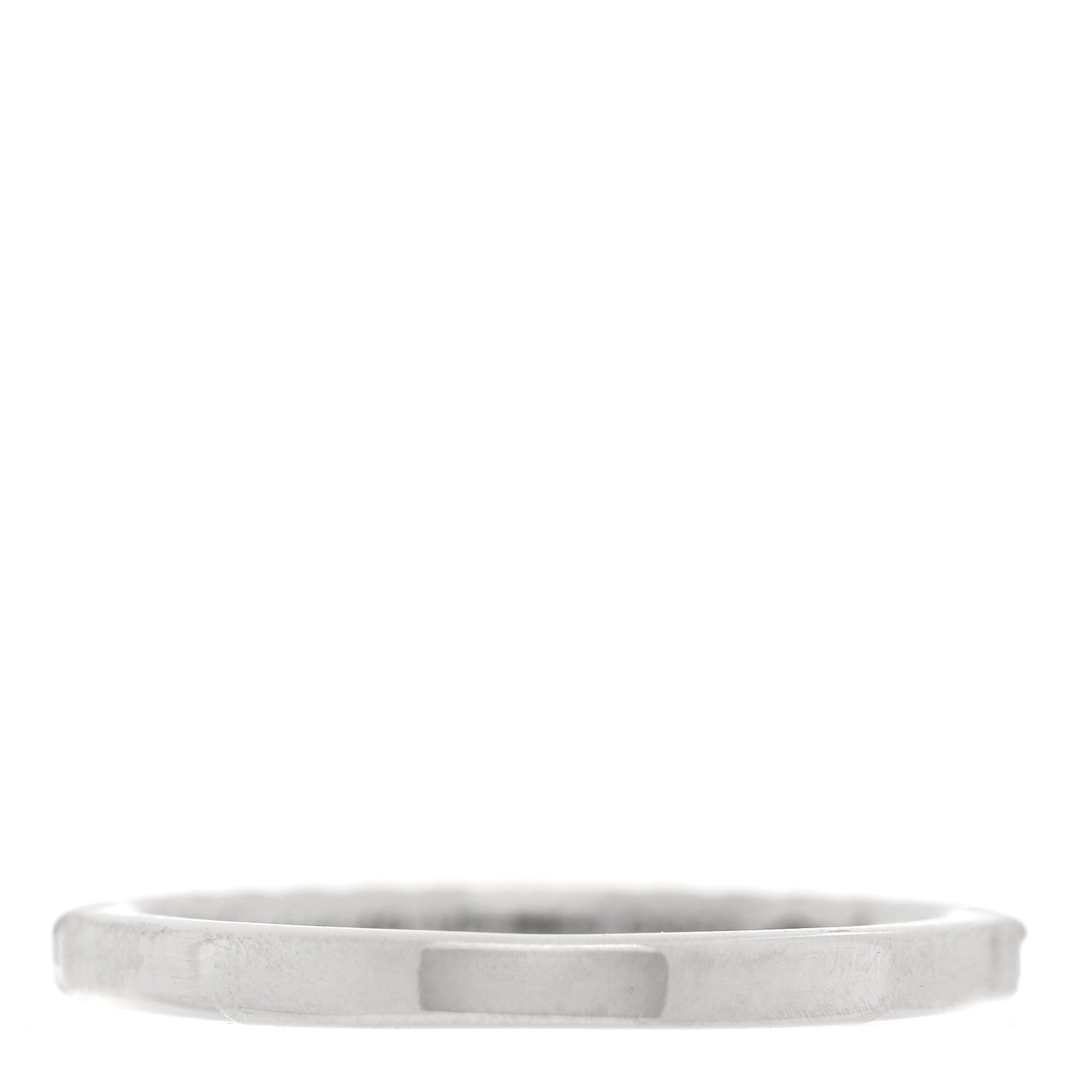 Cartier Platinum Diamond 2mm Half Eternity Wedding Band Ring 49 4.75 3 of 5