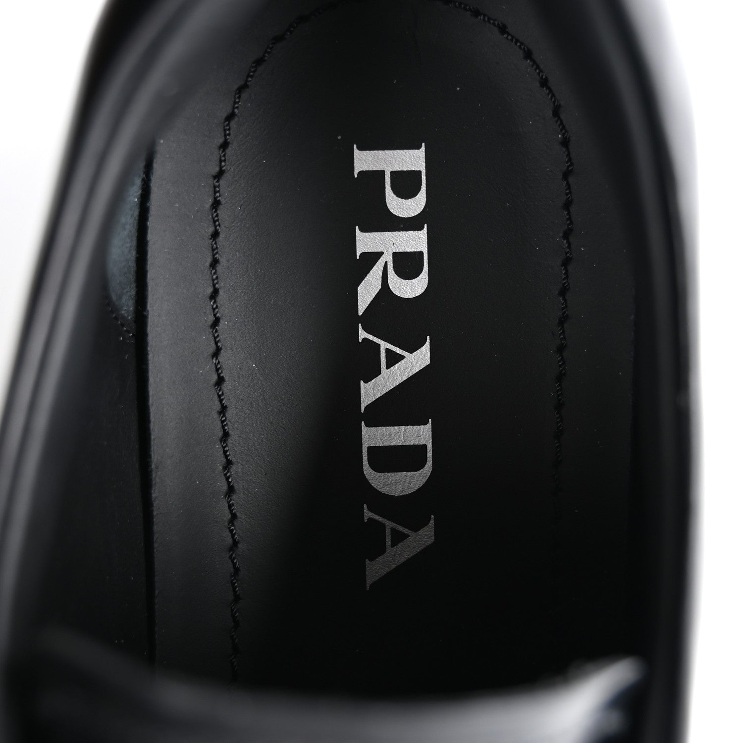 Prada Spazzolato Rois Monolith 55mm Derby Loafers 40.5 Black 7 of 11