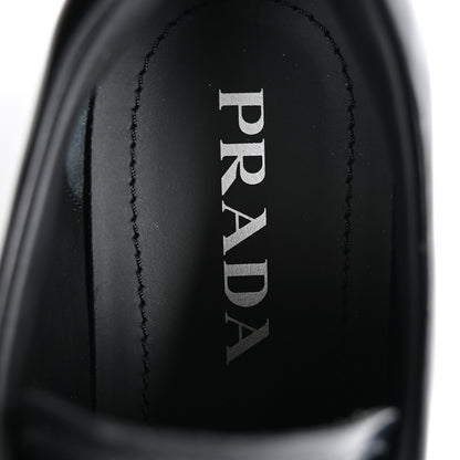 Prada Spazzolato Rois Monolith 55mm Derby Loafers 40.5 Black 7 of 11