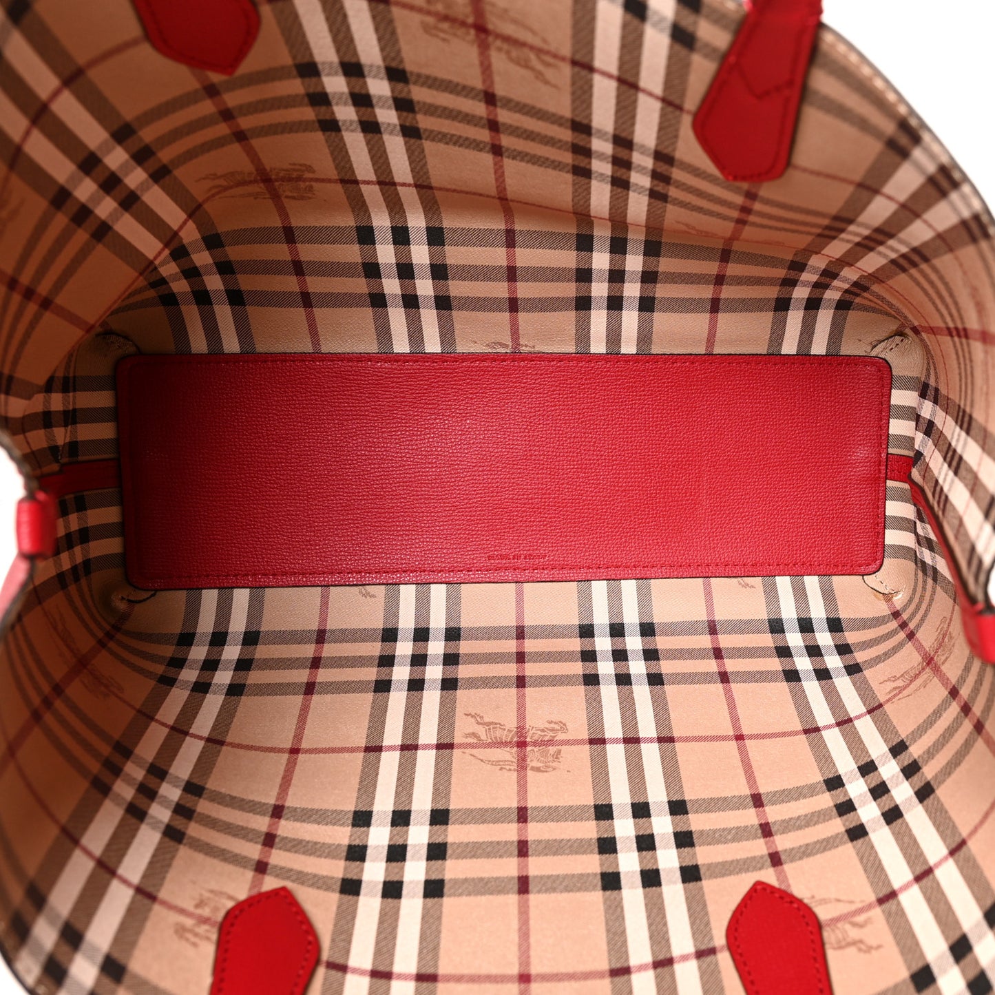 Haymarket Check Medium Reversible Tote Red