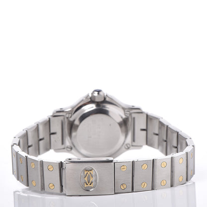 Cartier Stainless Steel 18K Yellow Gold 25mm Santos Octagon Automatic Watch 4 of 6