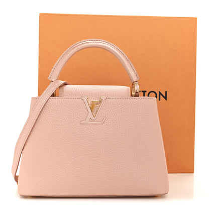 Louis Vuitton Metallic Taurillon Capucines BB Pearly Pink 10 of 10