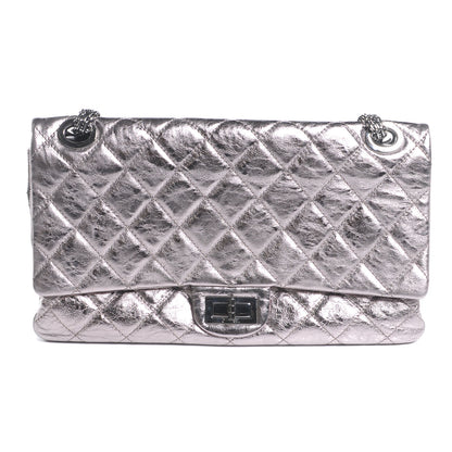 Chanel Calfskin 2.55 Reissue 228 Flap Metallic Silver 1 of 5