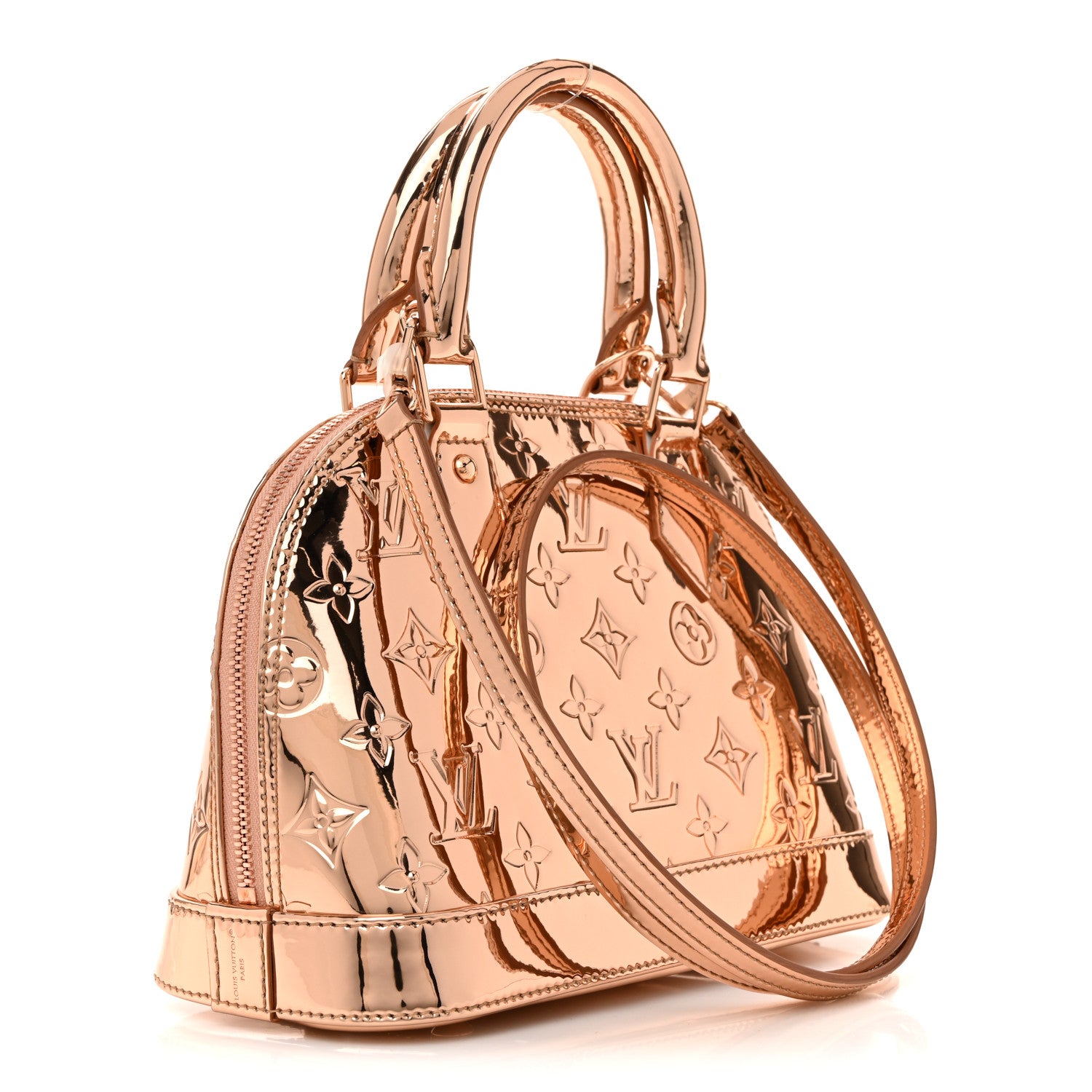 Louis Vuitton Monogram Miroir Alma BB Copper 3 of 11
