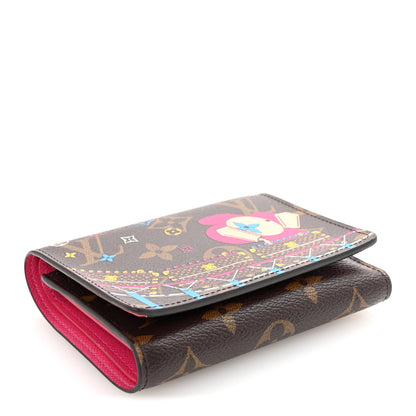 Louis Vuitton Monogram 2020 Christmas Animation Roller Coaster Victorine Wallet Pivoine 4 of 7