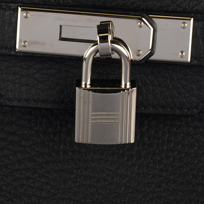 Hermes Taurillon Clemence Birkin 35 Black 13 of 16