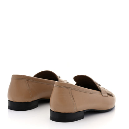 Hermes Goatskin Womens Royal Loafers 36 Beige Argile 4 of 9