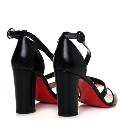 Christian Louboutin Nappa Loubi Bee Alta 85 Sandals 36.5 Black 4 of 8