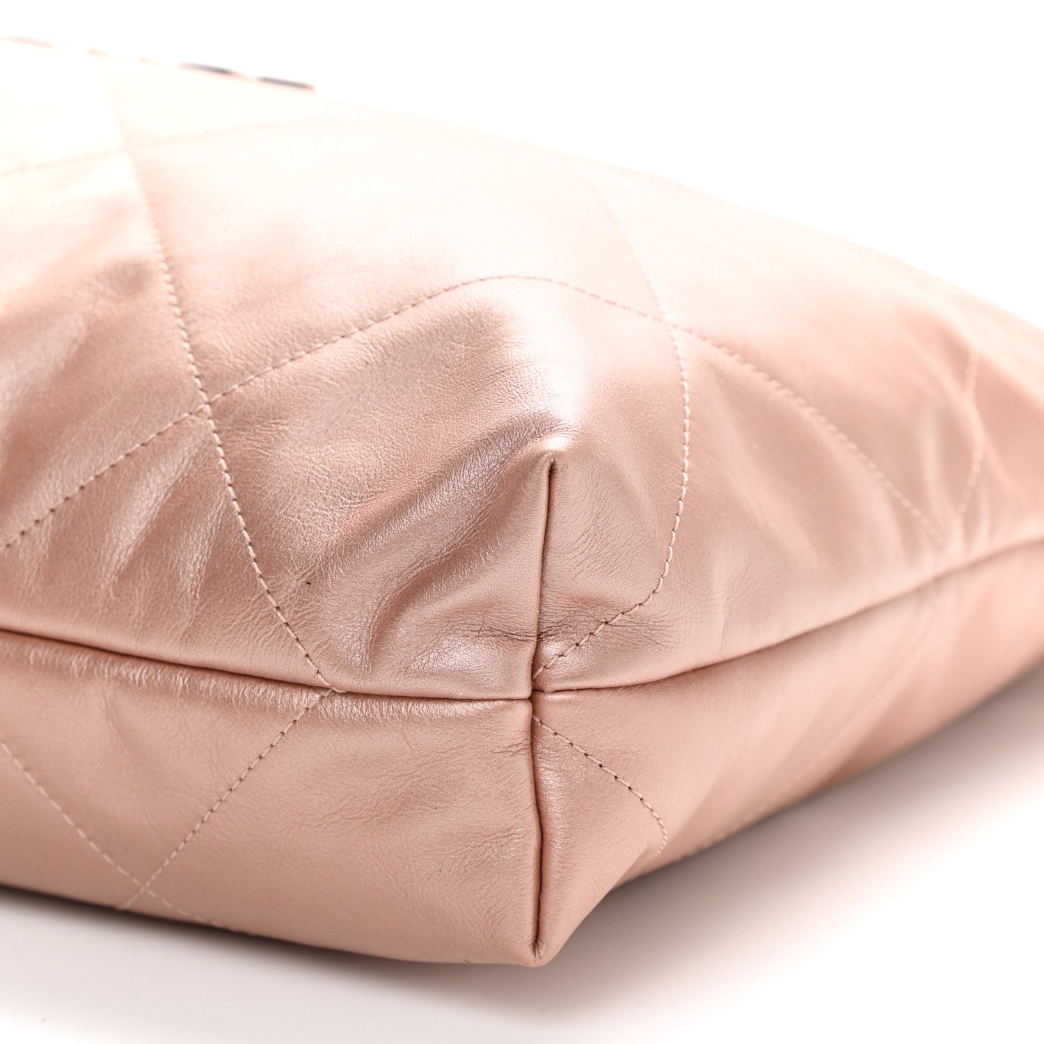 Chanel Metallic Calfskin Quilted Chanel 22 Pink 7 of 11