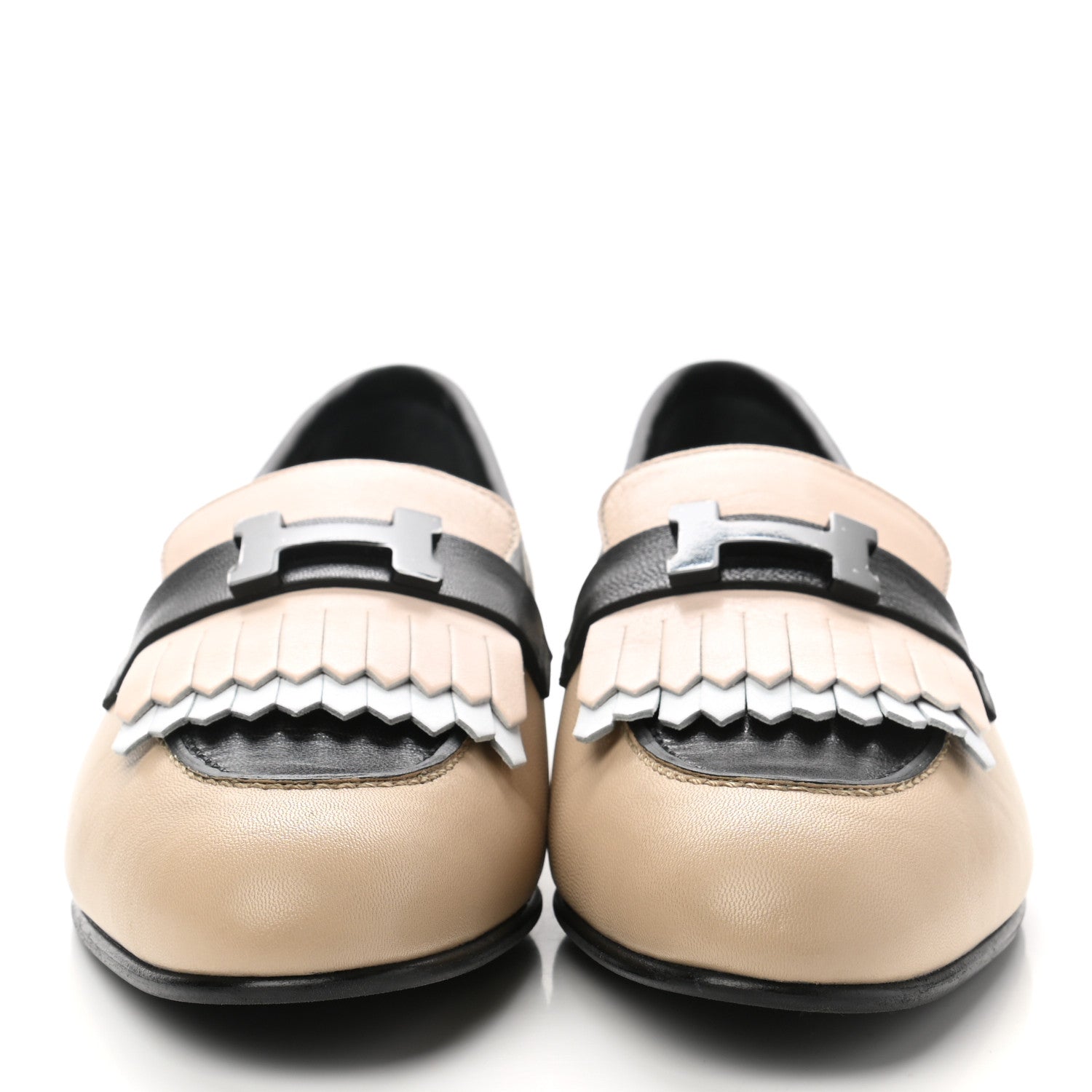Hermes Goatskin Womens Royal Loafers 39.5 Multicolor 2 of 9
