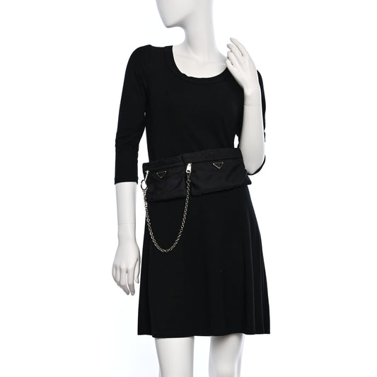 Tessuto Nylon Saffiano Belt Bag 110 44 Black