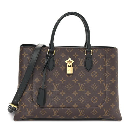 Louis Vuitton Monogram Flower Tote Black 1 of 9