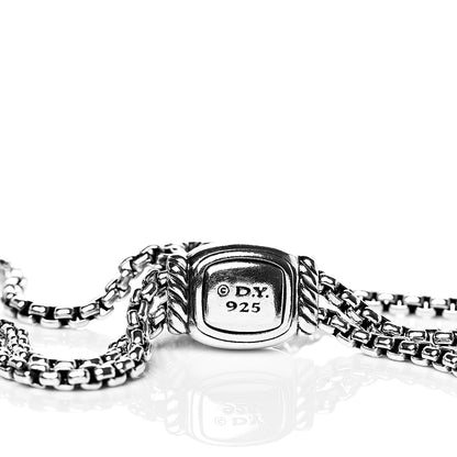 David Yurman Sterling Silver Diamond 9mm Chatelaine Petite Pave Bracelet 4 of 4