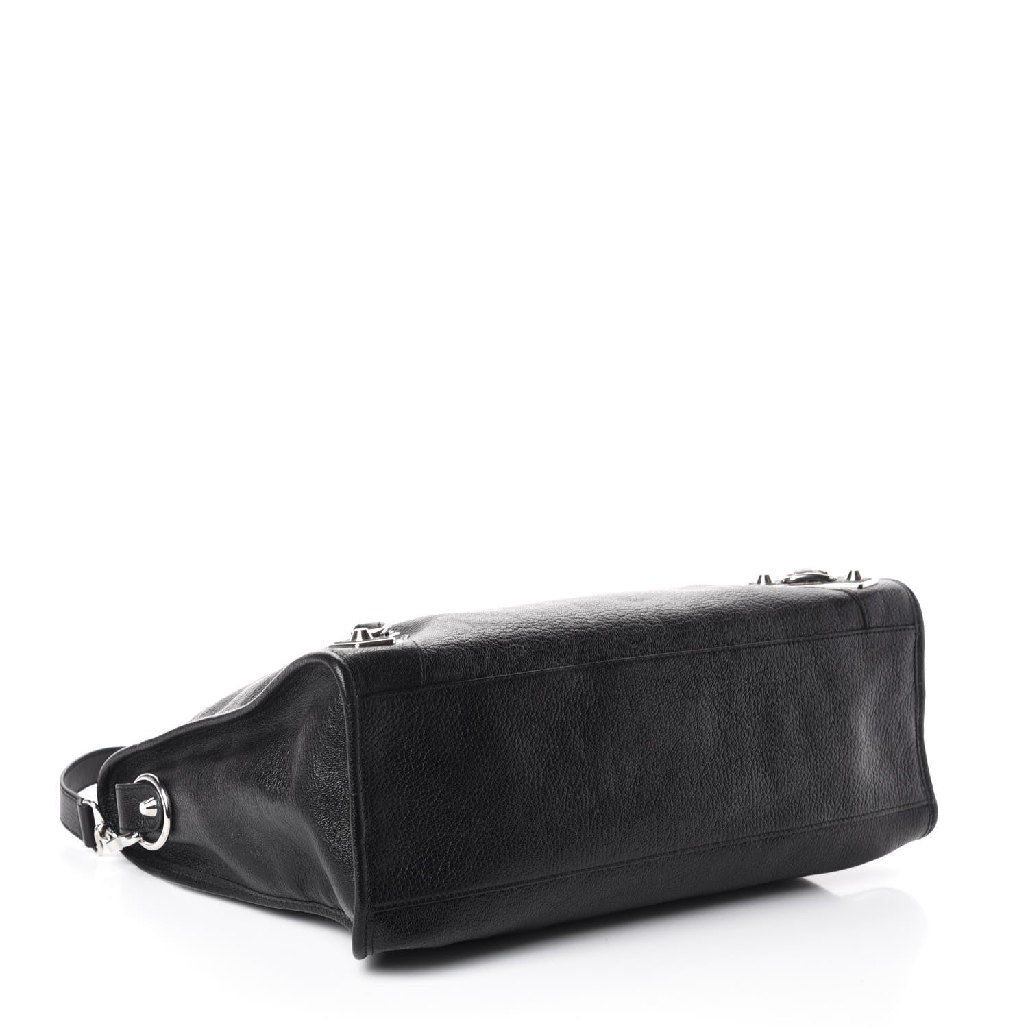 Balenciaga Chevre Silver Metallic Edge Hardware City Black 4 of 9