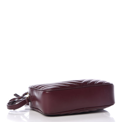 Saint Laurent Calfskin Matelasse Monogram Lou Camera Bag Dark Legion Red 4 of 10