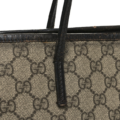 Gucci GG Supreme Monogram Medium Zippered Tote Dark Brown 14 of 15