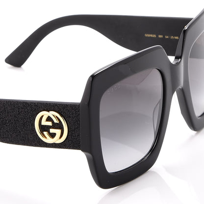 Gucci Square Frame GG0102S Sunglasses Glitter Black 7 of 8
