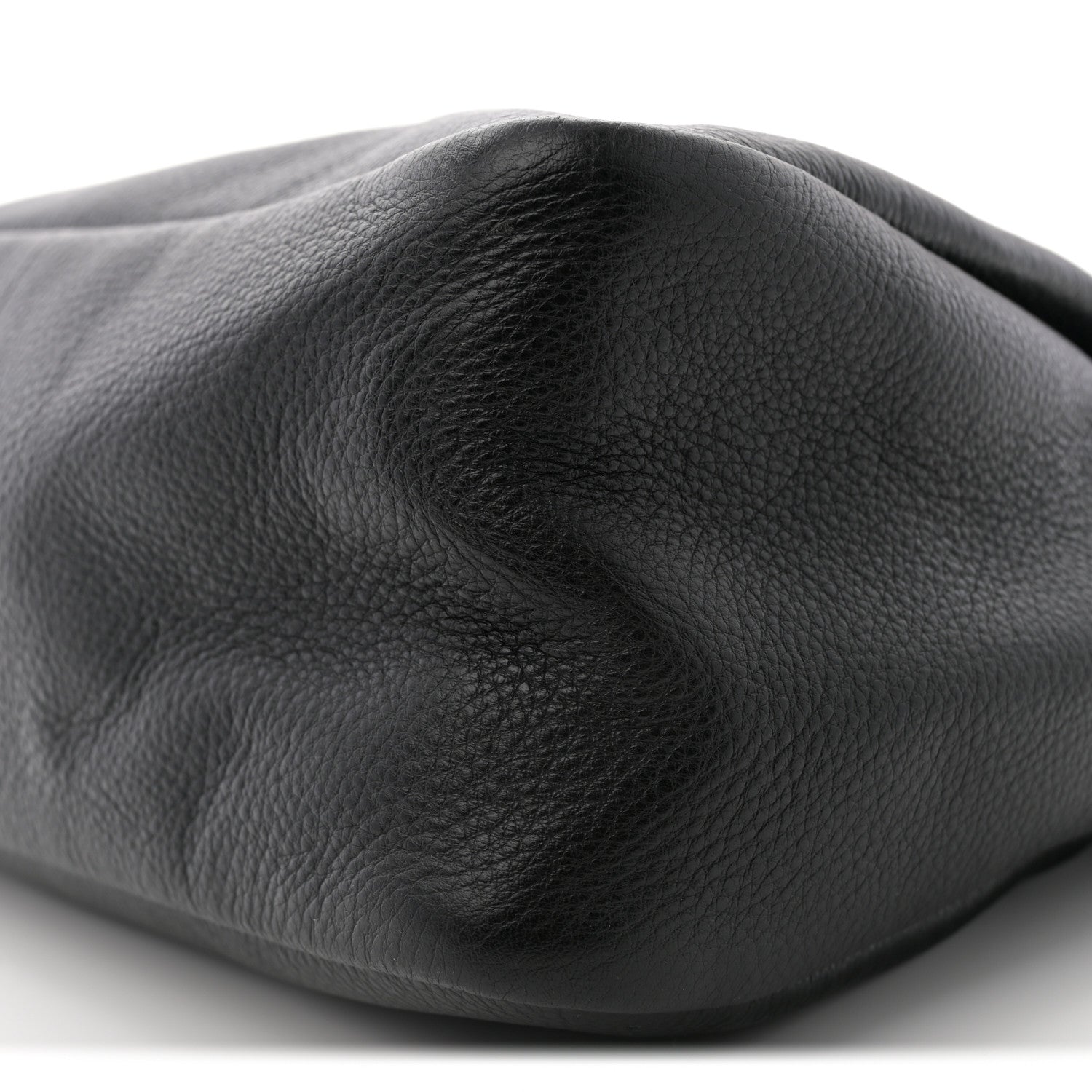 Prada Vitello Daino Soft Medium Zippered Top Handle Bag Black