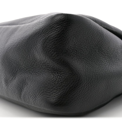 Prada Vitello Daino Soft Medium Zippered Top Handle Bag Black 9 of 9