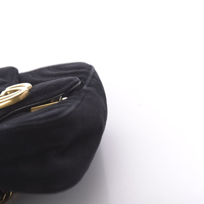 Gucci Velvet Matelasse Mini GG Marmont Shoulder Bag Black 14 of 14