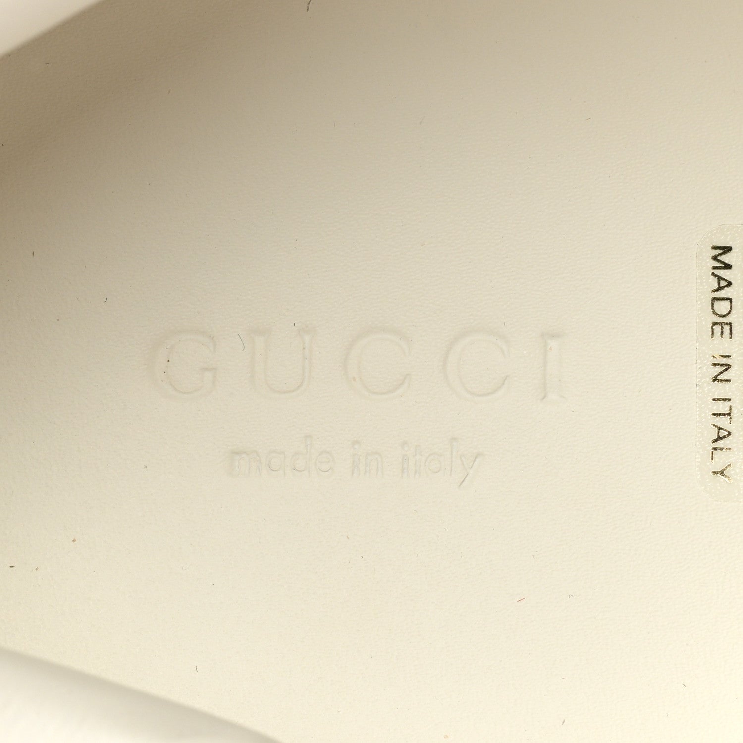 Gucci Calfskin Crystal Web Bee Embroidered Womens Ace Platform Sneakers 37 White 9 of 10