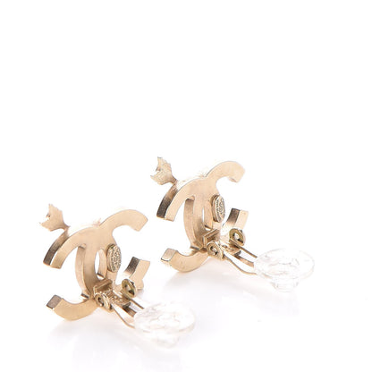 Chanel Enamel CC Arrow Earrings Beige 3 of 4