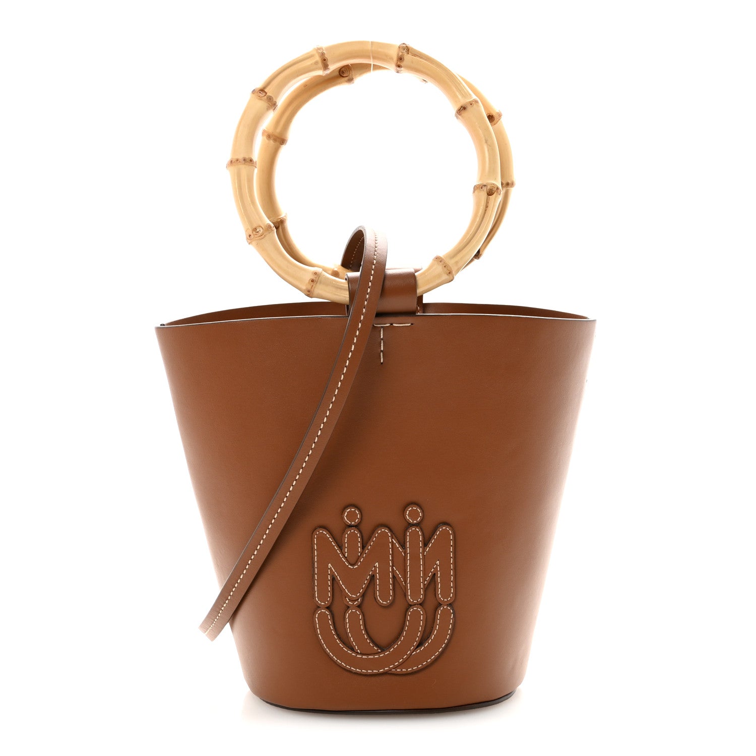 Miu Miu Nappa City Sport Bucket Bag Cognac 1 of 10