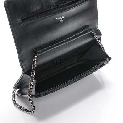 Chanel Caviar Timeless CC Wallet On Chain WOC Black 5 of 8