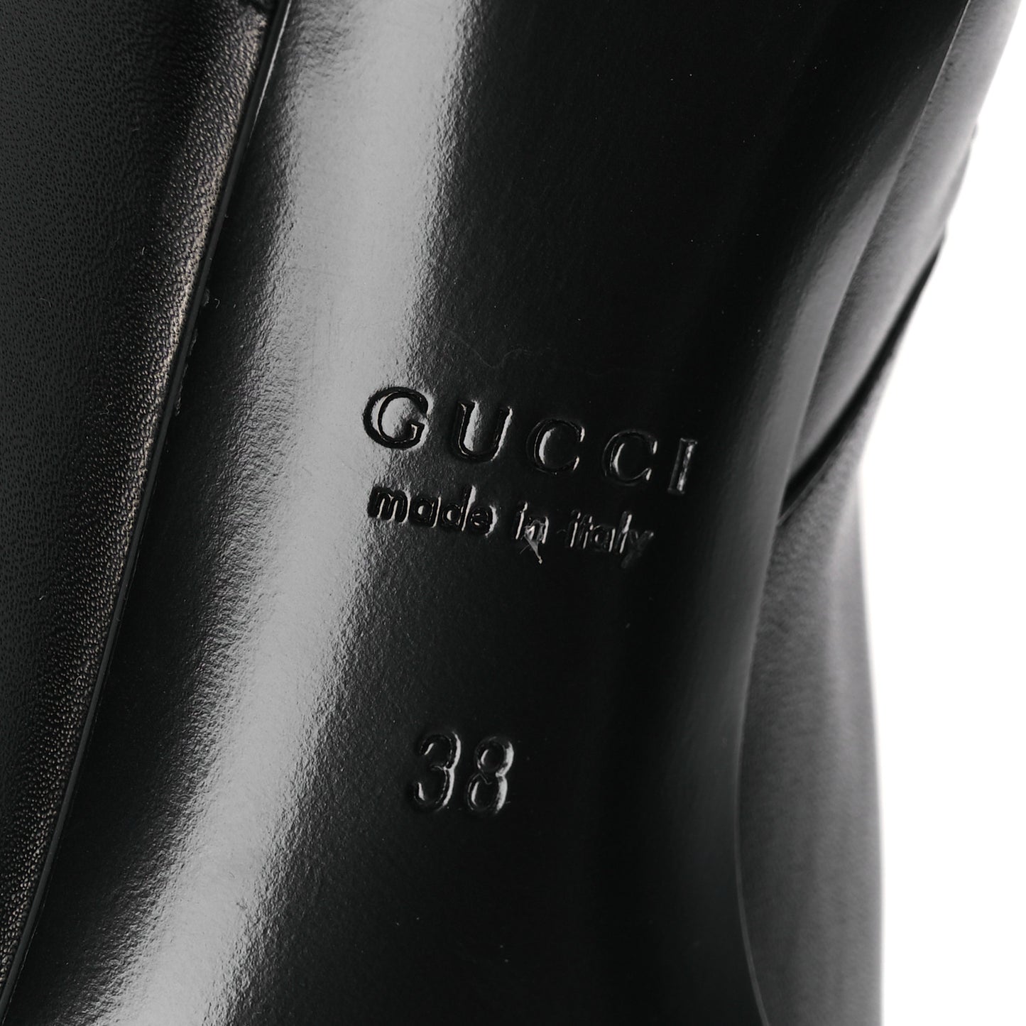 Calfskin Signoria Knee High Boots 38 Black