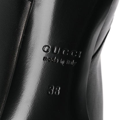 Gucci Calfskin Signoria Knee High Boots 38 Black 8 of 11