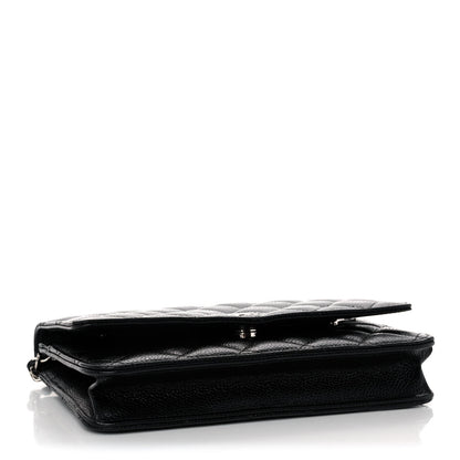 Chanel Caviar Quilted Wallet On Chain WOC Black 4 of 10