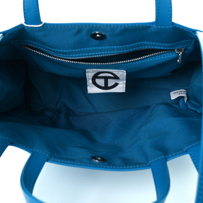Telfar Vegan Leather Medium Shopping Bag Cyan 5 of 11
