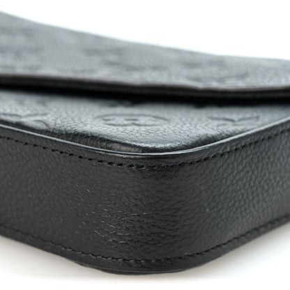 Louis Vuitton Empreinte Pochette Felicie Chain Wallet Black 11 of 11