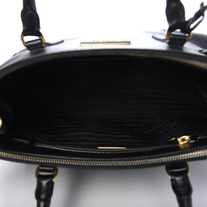 Prada Saffiano Small Galleria Double Zip Tote Black 5 of 14