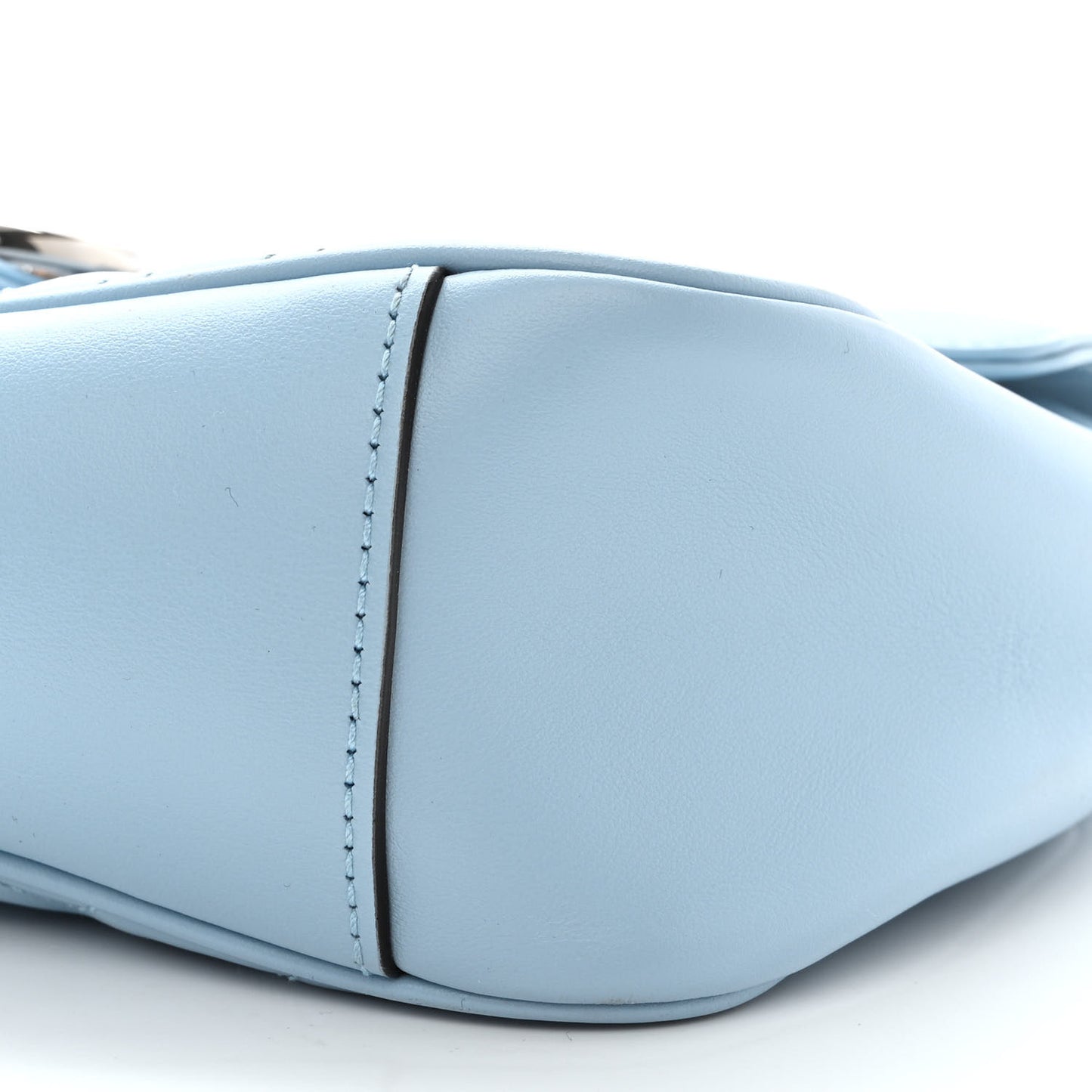 Calfskin Matelasse Small GG Marmont Shoulder Bag Porcelain Light Blue