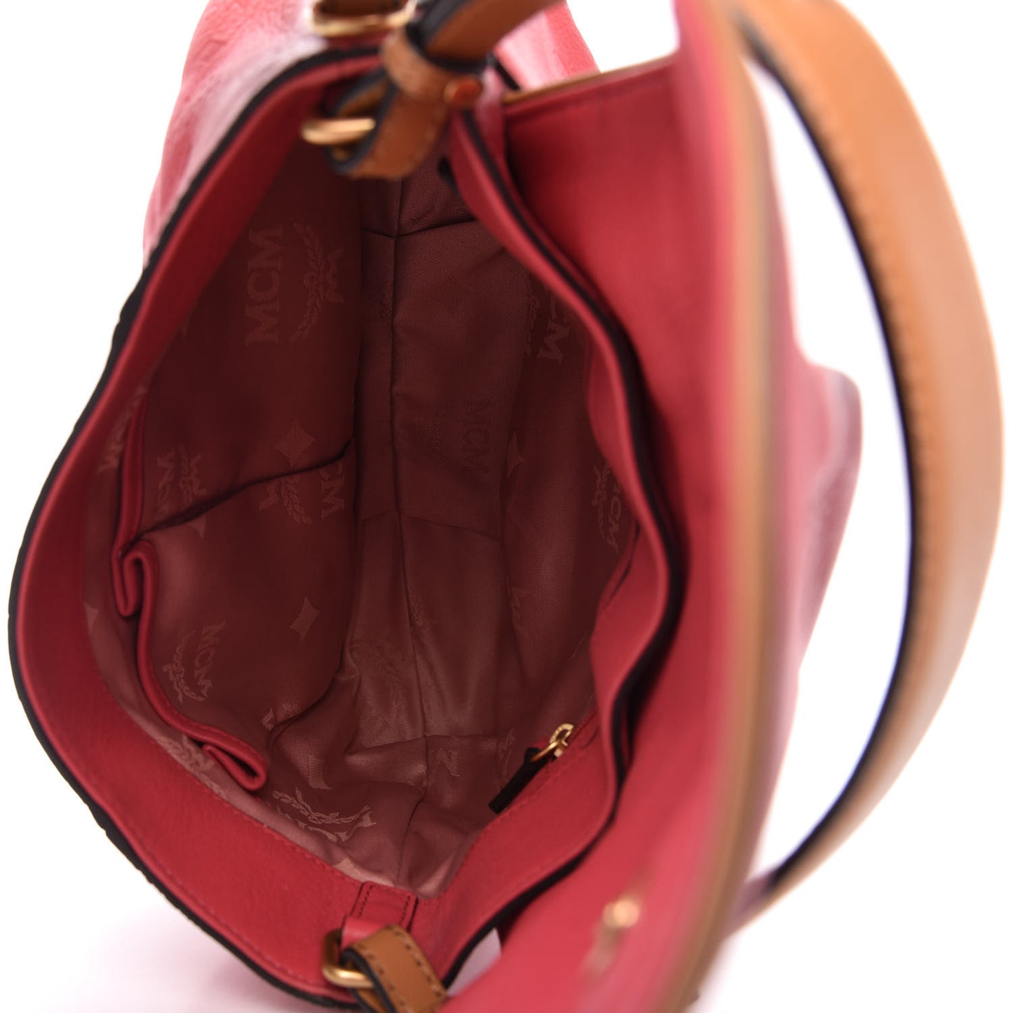 Calfskin Ottomar Monogram Shoulder Bag Pink