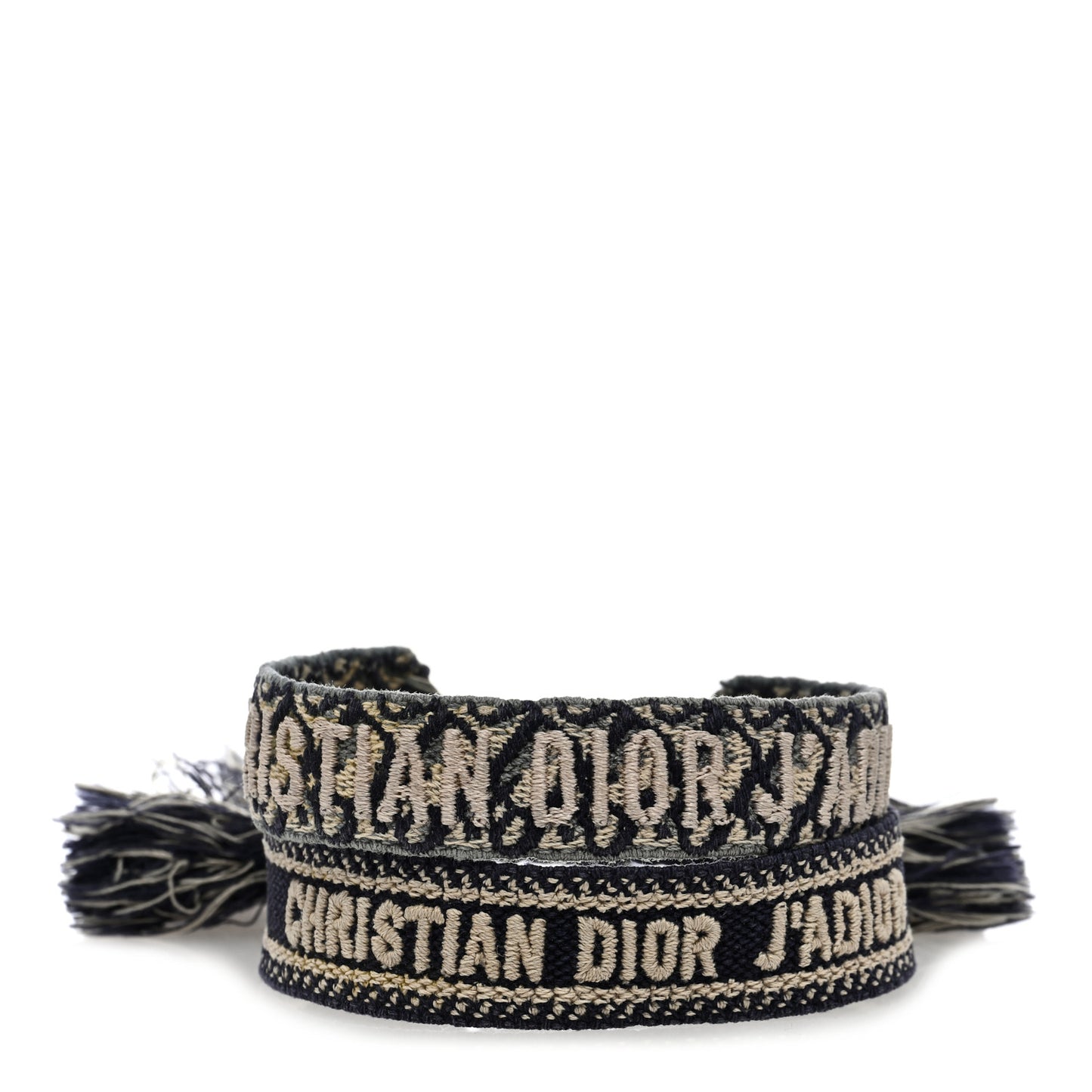 Woven Cotton J'Adior Friendship Bracelet Set Navy