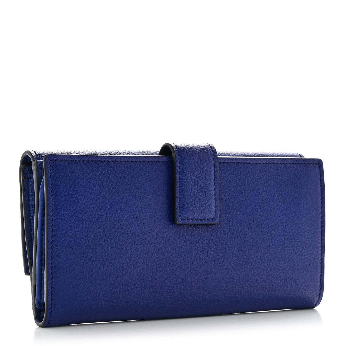 Calfskin Skull Continental Wallet Blue