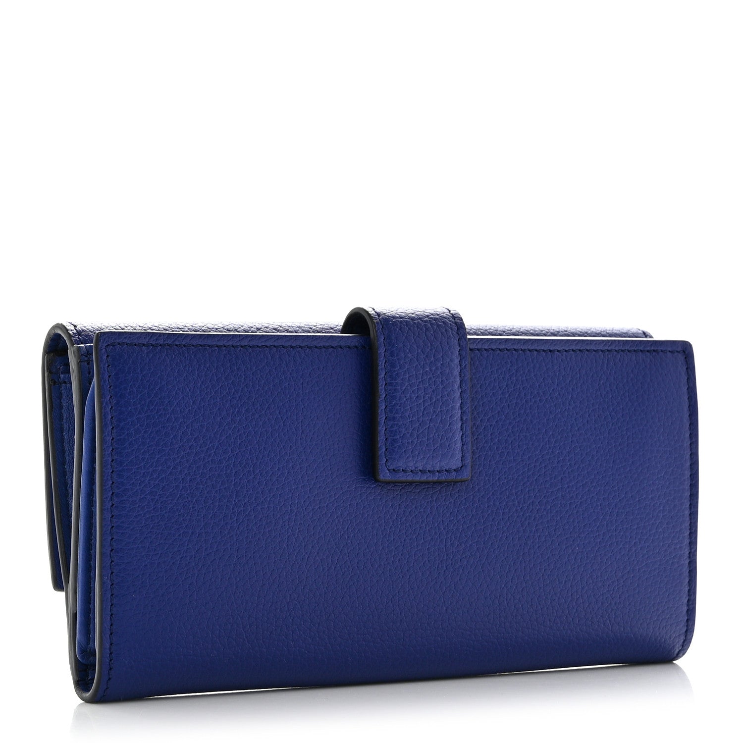 Alexander McQueen Calfskin Skull Continental Wallet Blue 3 of 10